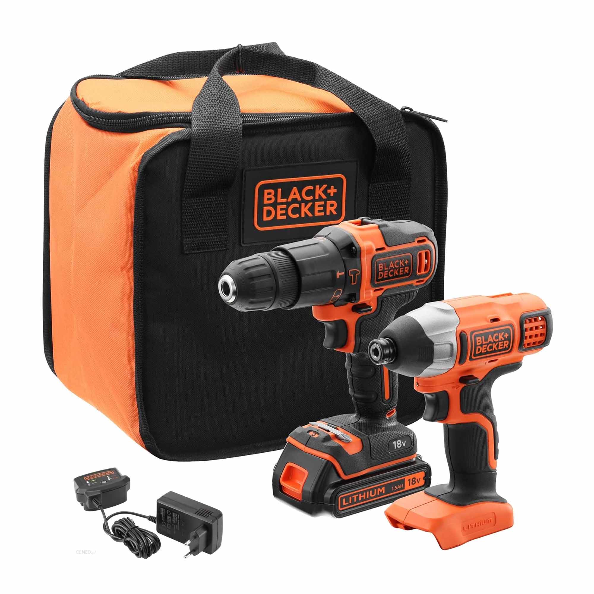 Combo Kit Black&Decker BCK21S1S-QW 18V 1.5 Ah