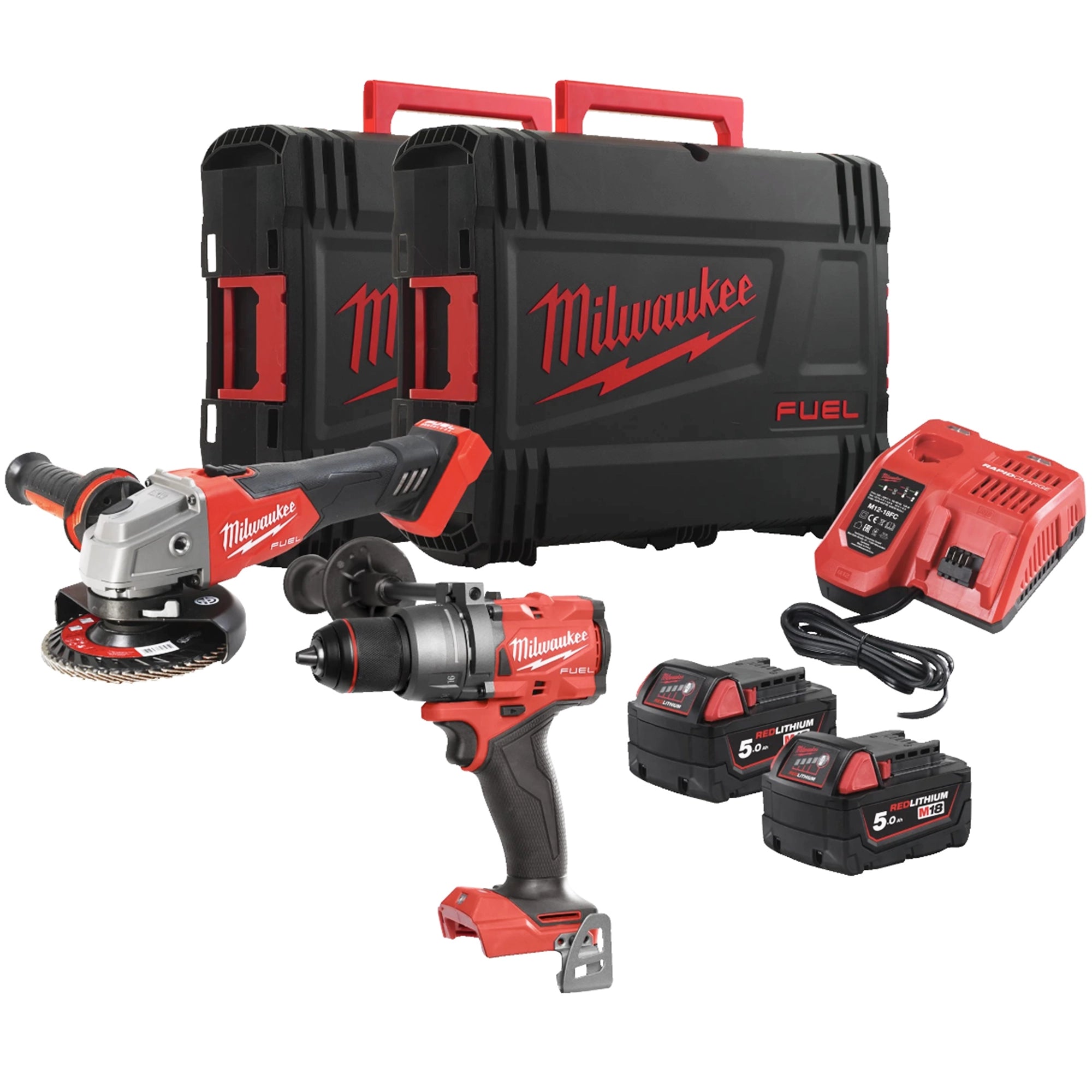 Kit Milwaukee M18 FPP2E3-502X 18V 5Ah