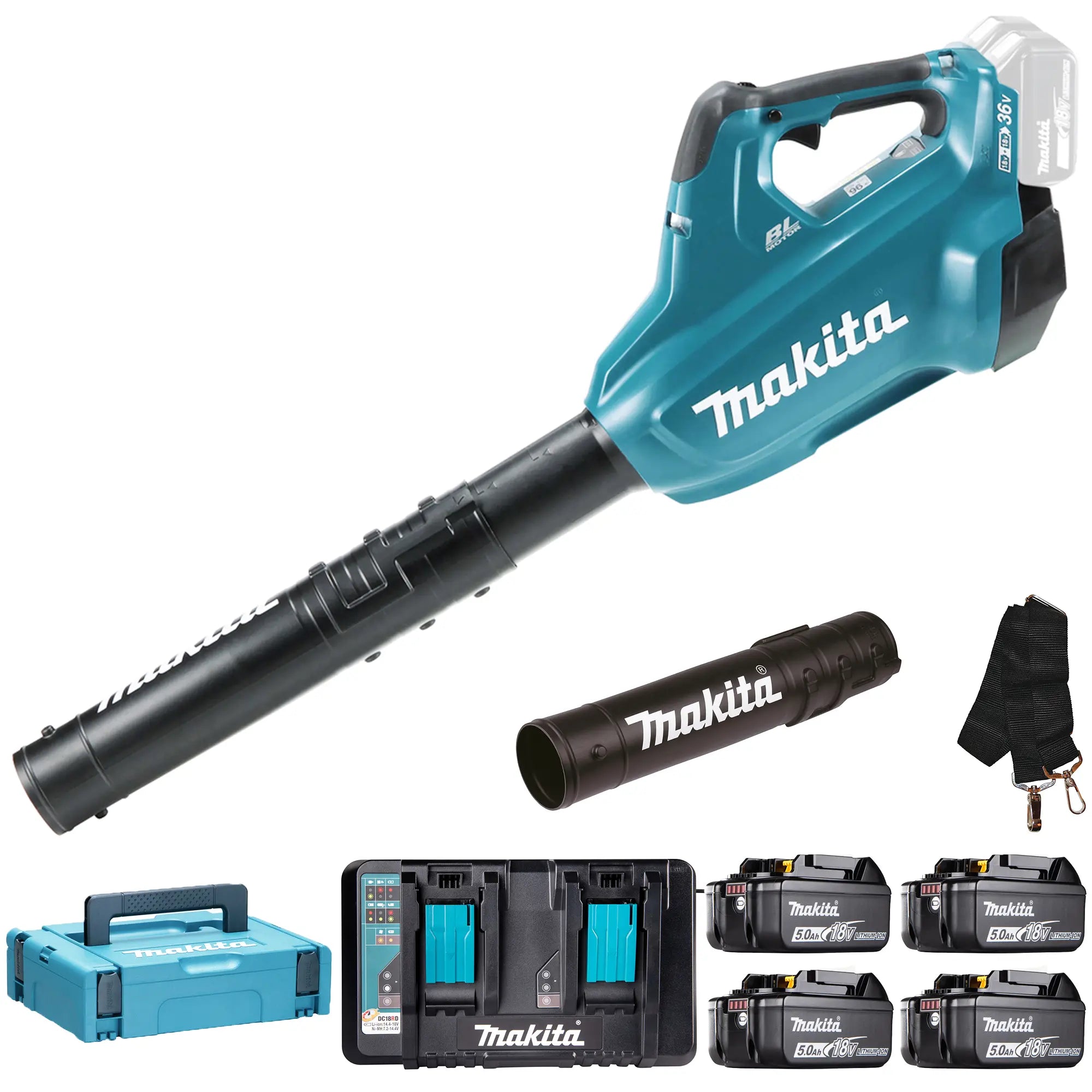 Soffiatore Makita DUB362PT4 18Vx2 5Ah