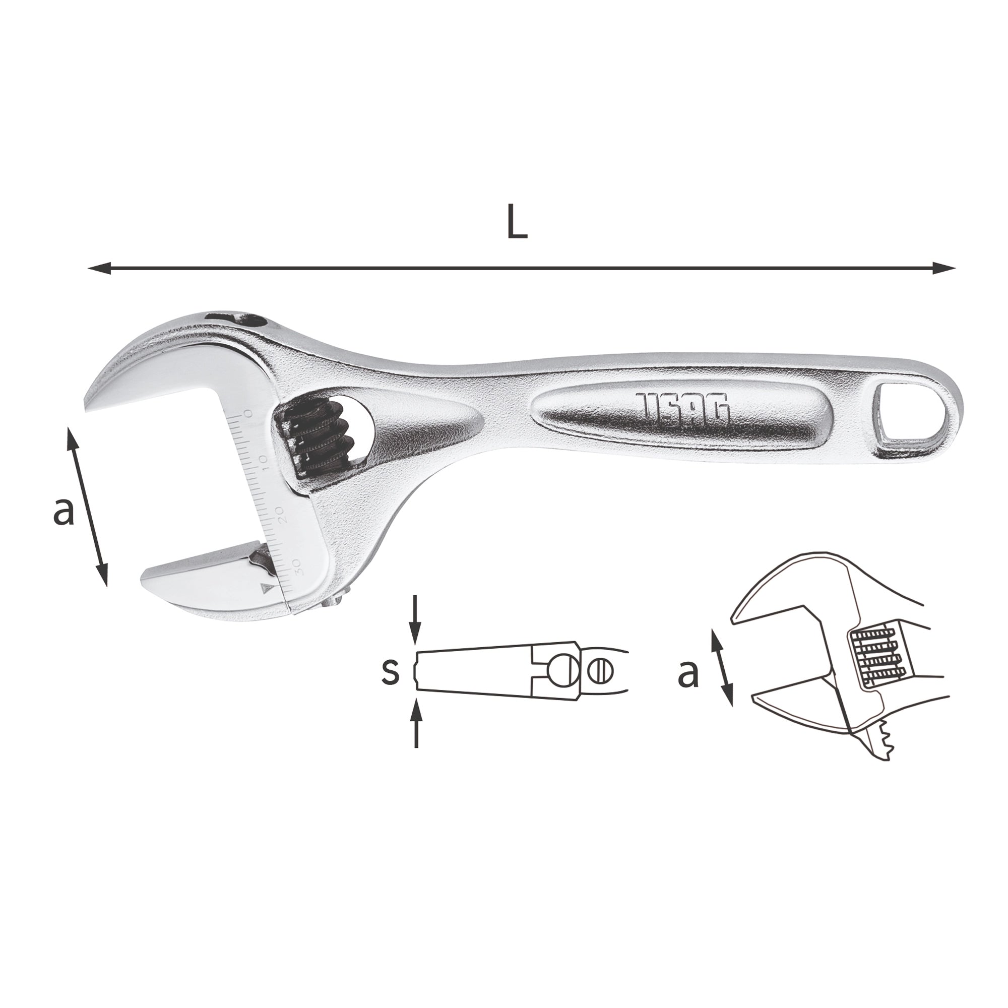 Chiave regolabile Usag 294 AC
