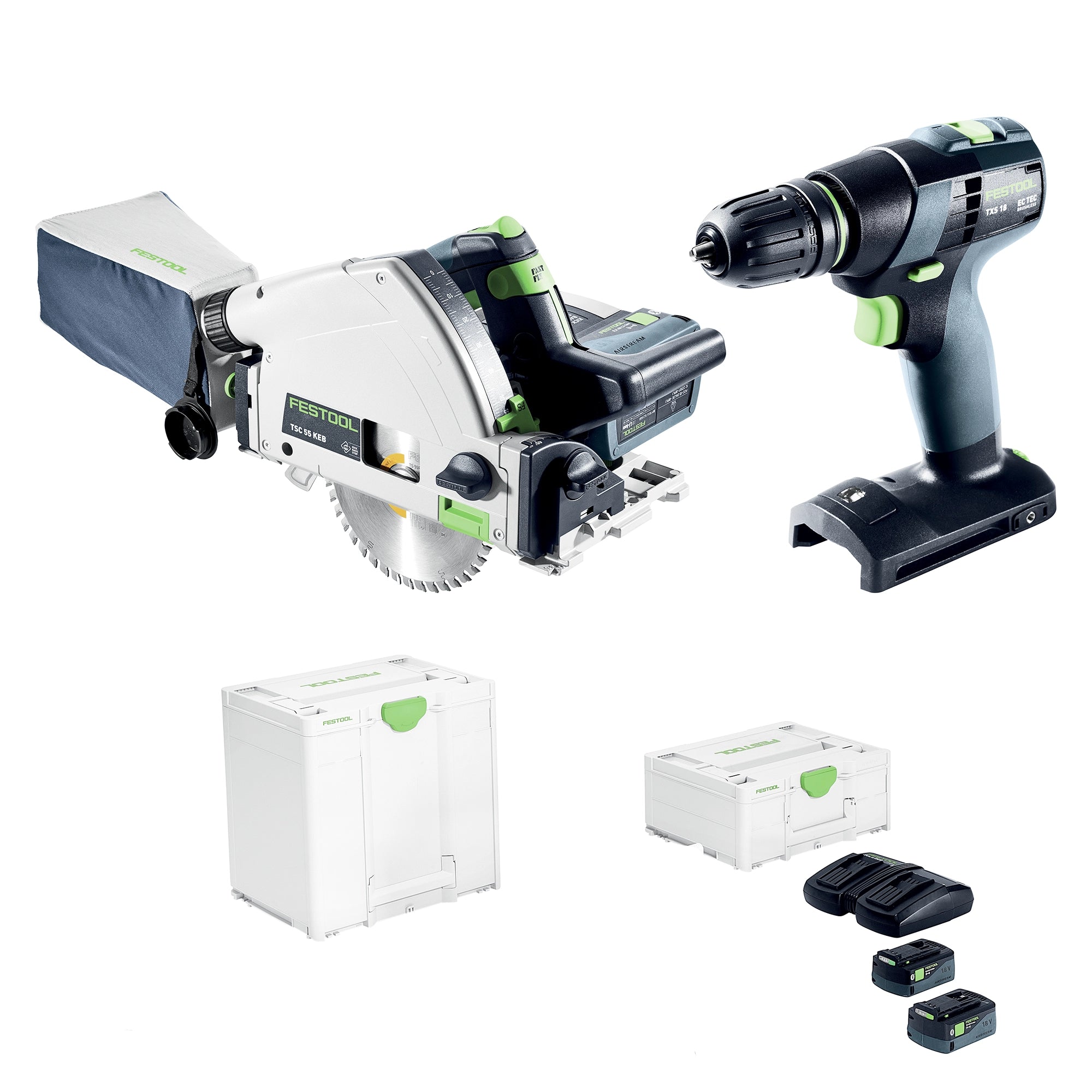 Combo Festool Universale TSC 55 K/TXS 18 18V 5Ah