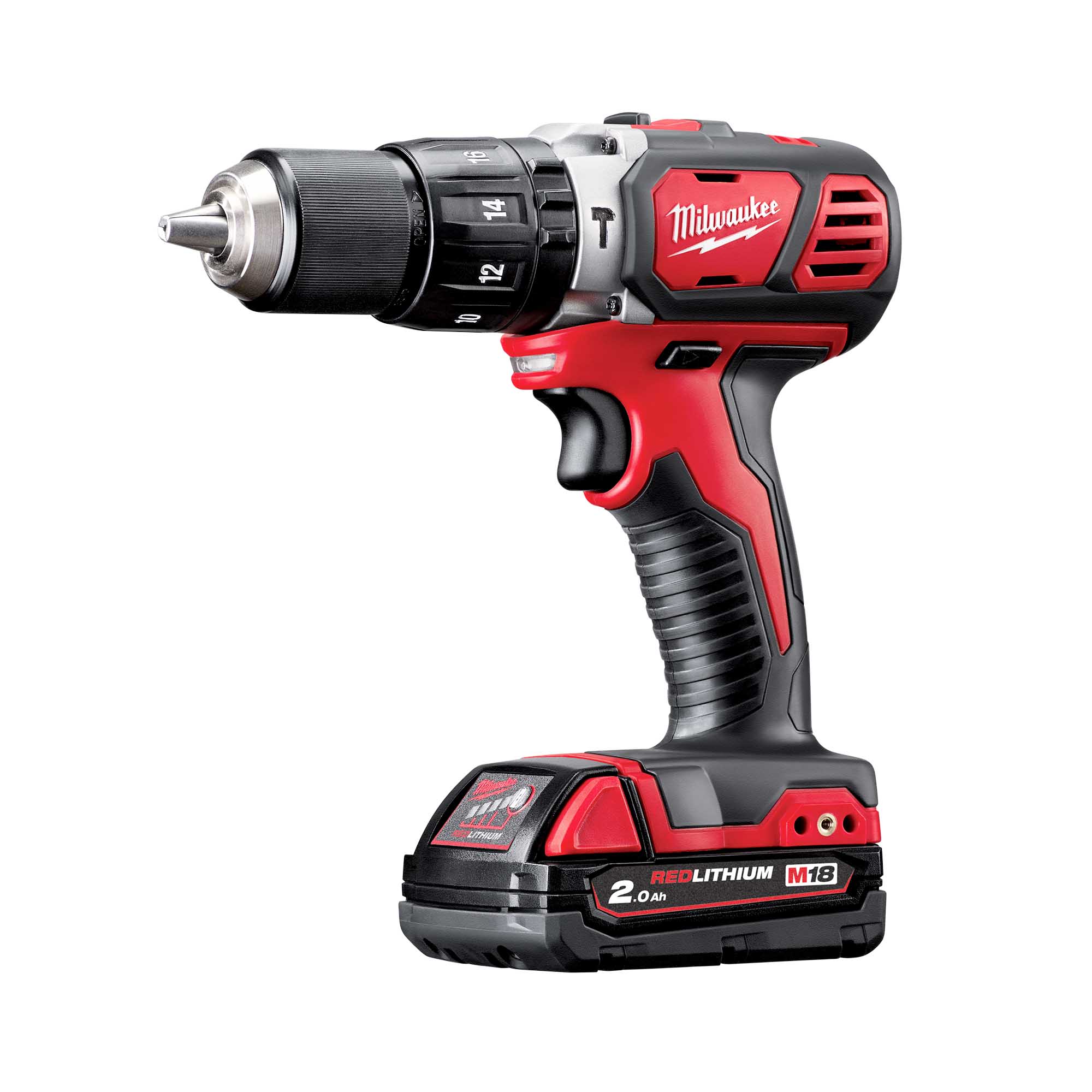 Trapano con percussione Milwaukee M18 BPD-202C 18V 2Ah